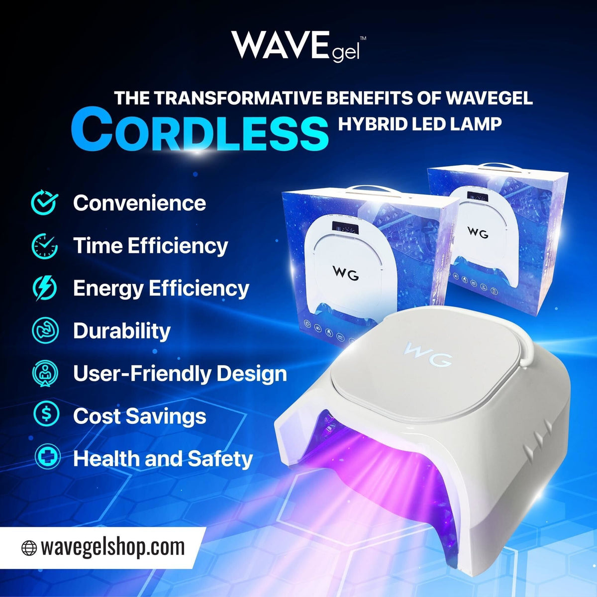 WAVEGEL Cordless Hybrid LED Lamp – WAVEGEL SHOP