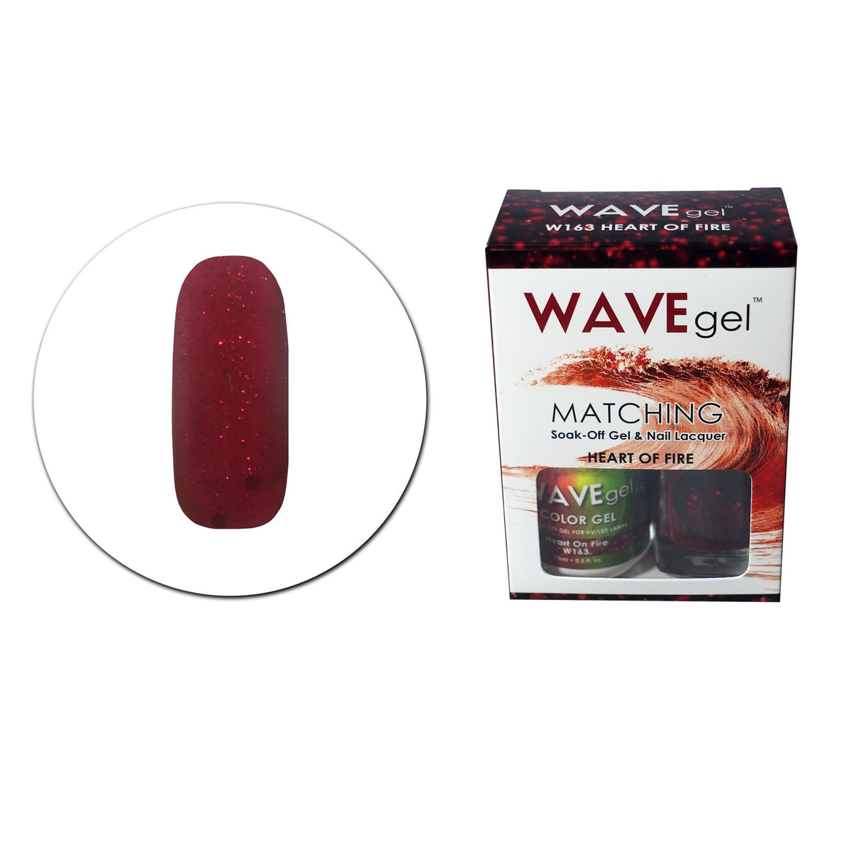 Nail..Heart４♡ WAVEGEL MATCHING (#163) W163 HEARTS ON FIRE – WAVEGEL SHOP
